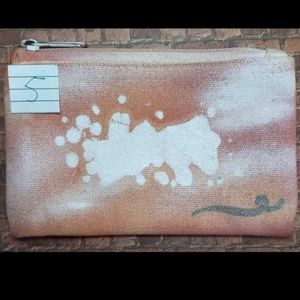 Small canvas handbag.